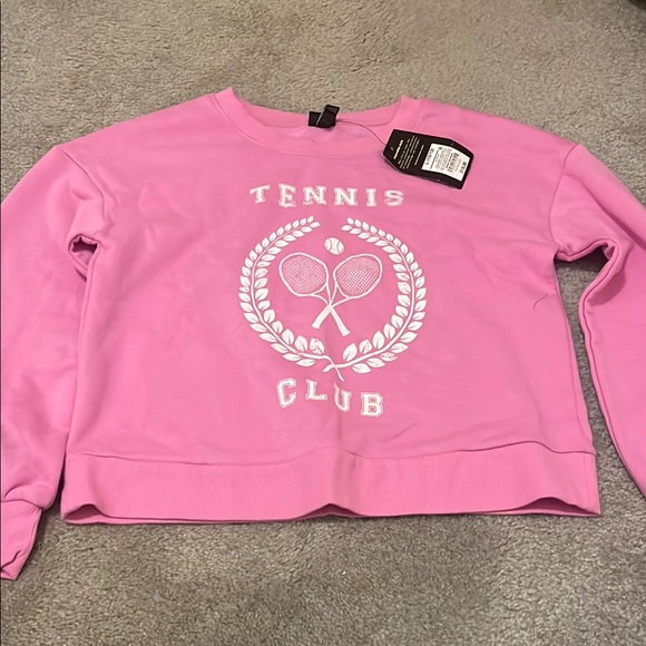 Art Class Pink and White Graphic Sweatshirt - Picture 1 of 4